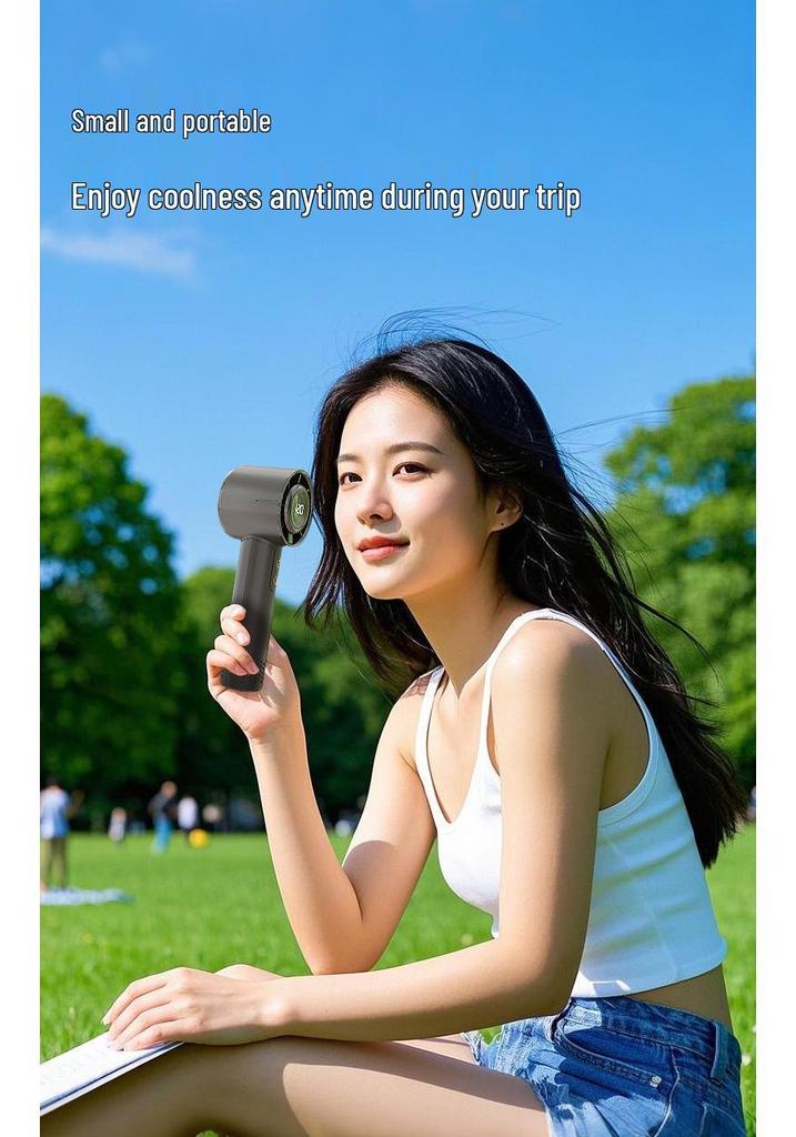 2025 Best-Selling USB Rechargeable High-Speed Turbo Mini Handheld Fan