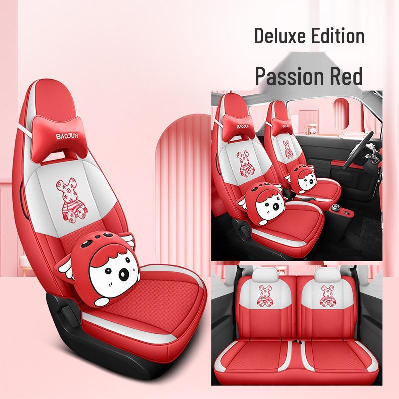 Panda MINI Car Seat Cover: Cartoon Full-Coverage Seat Cushion