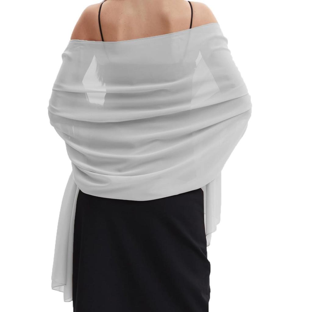 Women's Chiffon Evening Shawl and Wrap for Weddings and Bridesmaids