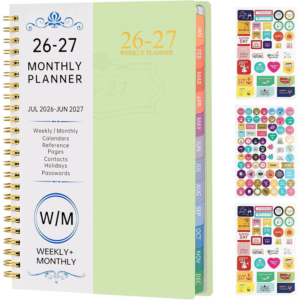 2026 Planner, Schedule Book, Starts July 2026, A5 Diary, Notebook, 2026–2027, with Monthly Index,...
