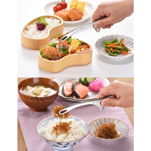 Hirosho Senbudo All Stainless Steel Handy Tongs with Feet, Medium