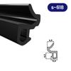DQ-PP Fensterdichtung - Schwarz - 25 - -618 - Für KBE PVC Fenster - Gummidichtug Dichtband - Kunststofffensterdichtungen - Profildichtung Türdichtung