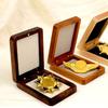 Wooden Coin Organizer Elegant Militarys Medals Storage Case Stylish Badge Presentation Box Jewelry Packaging Gift Box