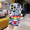 Phone Case: 2D Flat Design, Suitable for iPhone 18, 17, 16, 15, 14, 13 Pro Protective Cases, Rainbow Glitter Puppy, Perfect Christmas and Halloween Ho