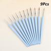 9/11Pcs Fine Detail Paint Brushes Set Miniature Tips Ergonomic Handle for Acrylic Oil Watercolor Painting Art Craft