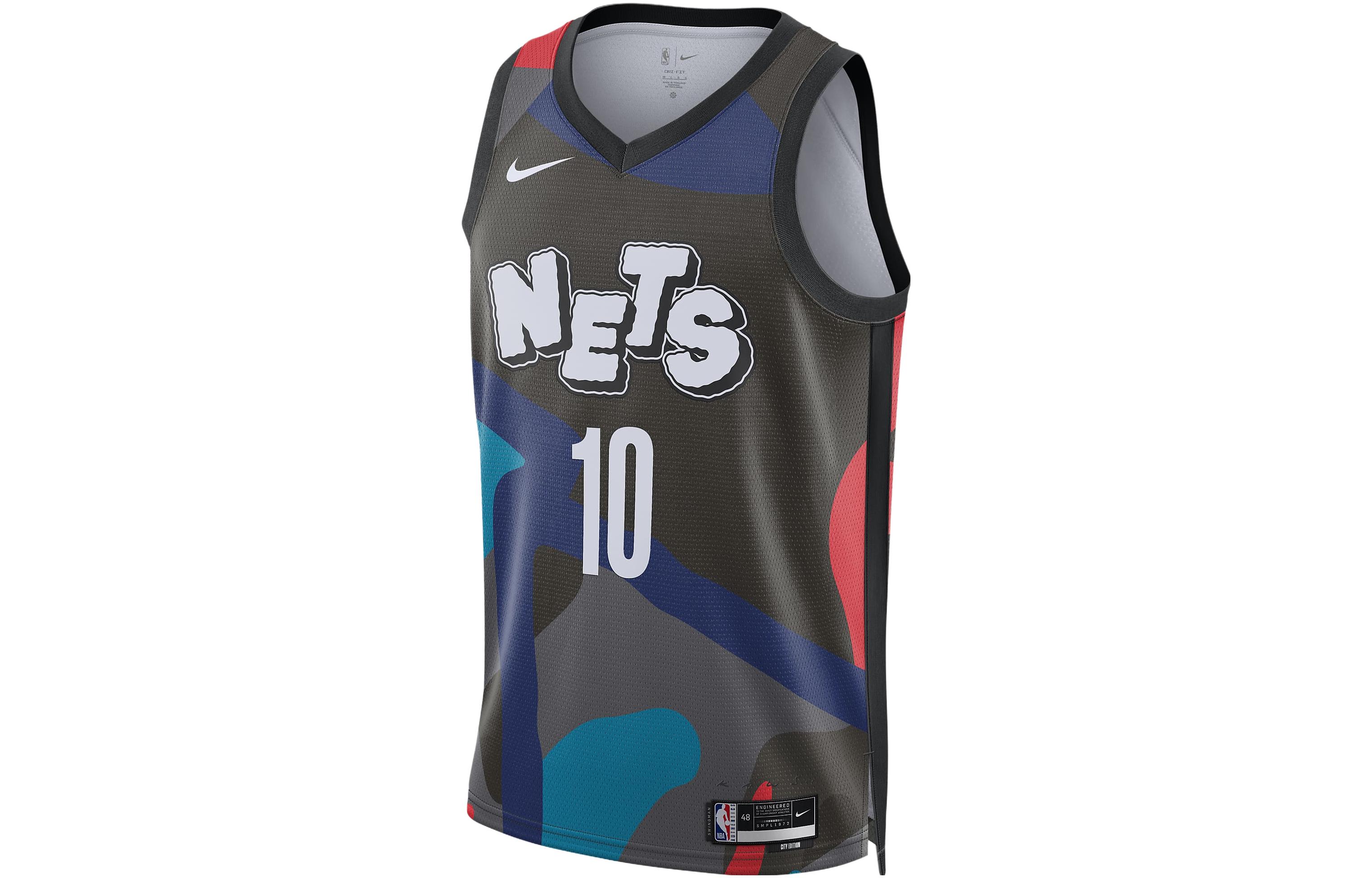 Nike x KAWS Basketball Jersey City Edition 2023/24 Season, Brooklyn Nets, Simmons Size 10 Men s Black DX8487-011 L