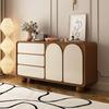 Solid Wood Five-Drawer Cabinet: Bedroom & Living Room Storage Solution