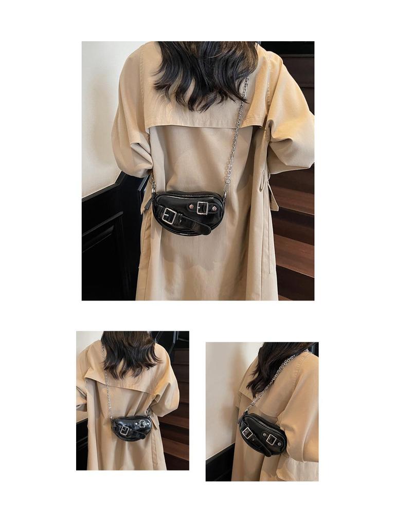 2025 Französische Nischen-Motorrad-Stil Herz Umhängetasche - Vielseitige Herbst-Schultertasche für Frauen