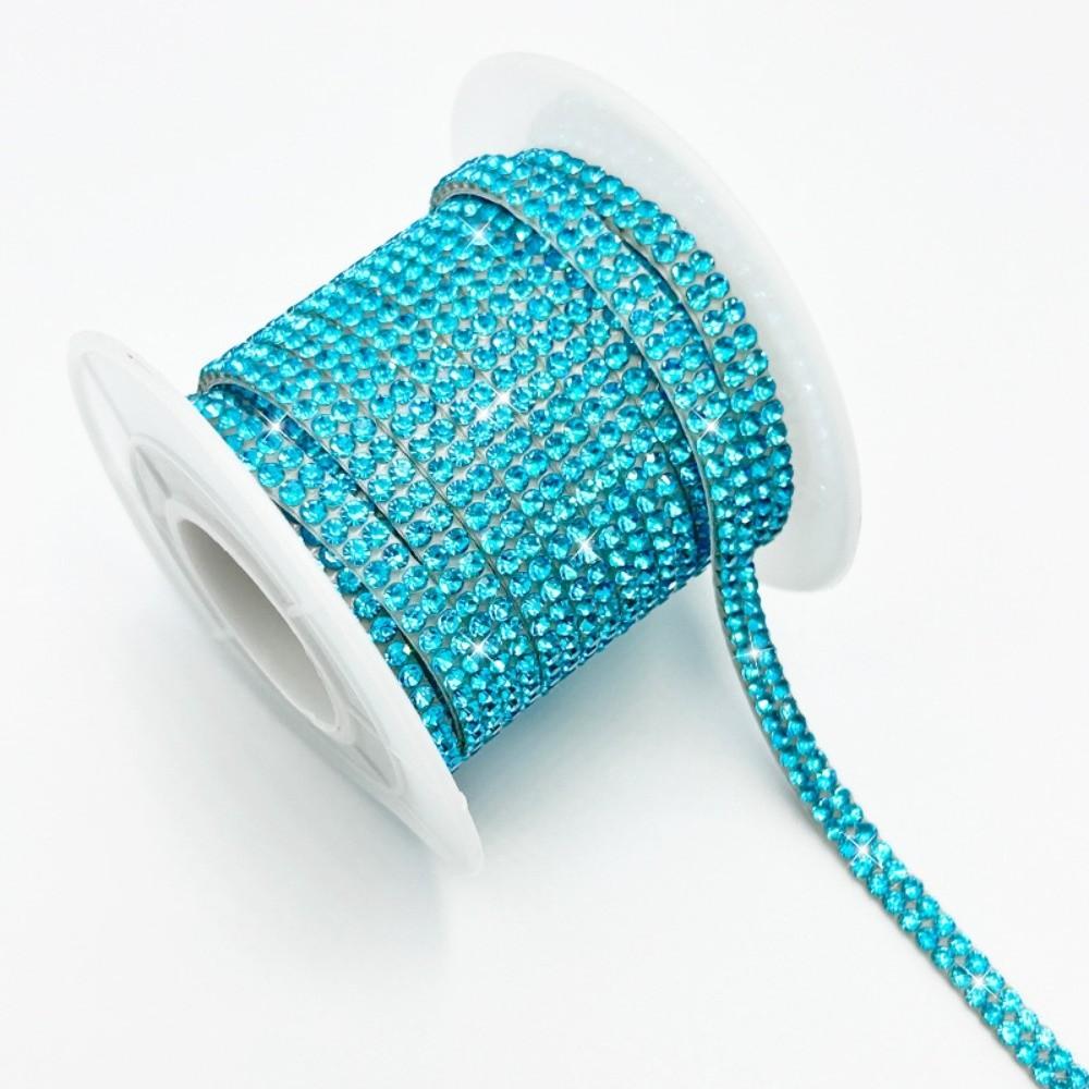 5M Self Adhesive Crystal Rhinestone Sticker 5mm Width Crystal Motif Self Adhesive Rhinestone Multicolour Adhesive Diamond