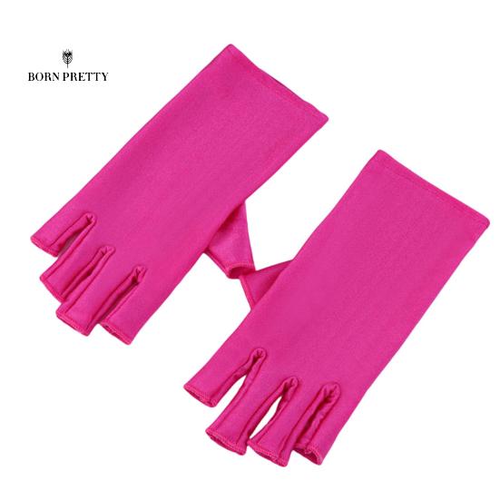 

Отличные маникюрные перчатки, украшения для ногтей, моющиеся, длительная защита от солнца розы красного