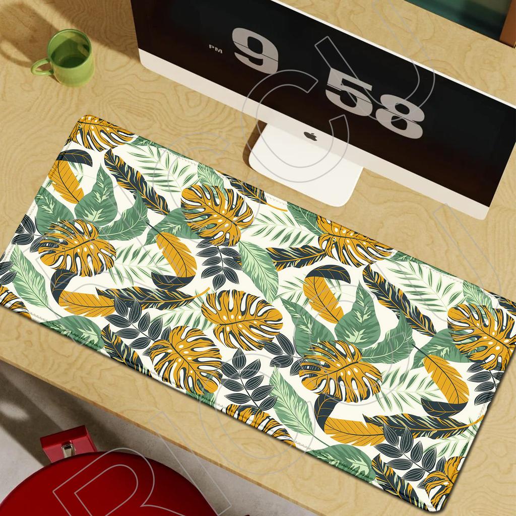XXL Large computer retro floral mouse pad flower office desk mat Gift Game Player desktop PC accessories Keyboard protection pad