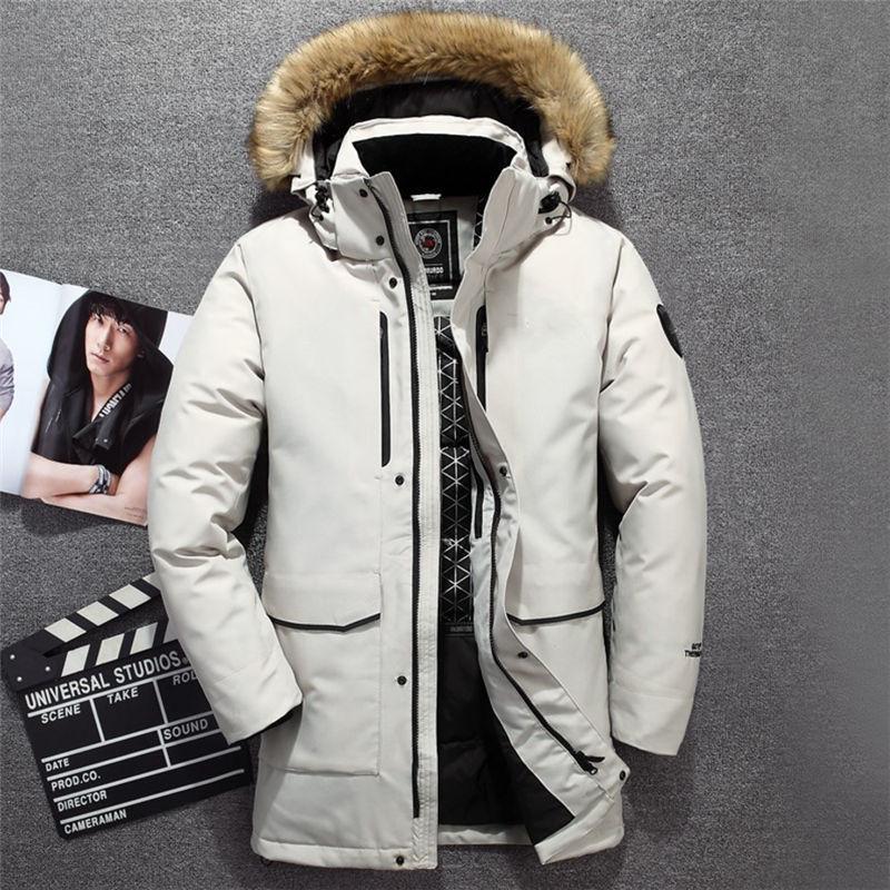 Medium and long section Cotton clothing Large size Down jacket Outdoor Leisure Men's clothes Winter main image 1