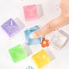 24 Stück Eiswürfel Squishies Spielzeug Langsamer Rückprall TPR Stressabbau Mini Klarer Würfel Squeeze Sensorisches Fidget-Spielzeug Kinder Erwachsene Geburtstagsgeschenk