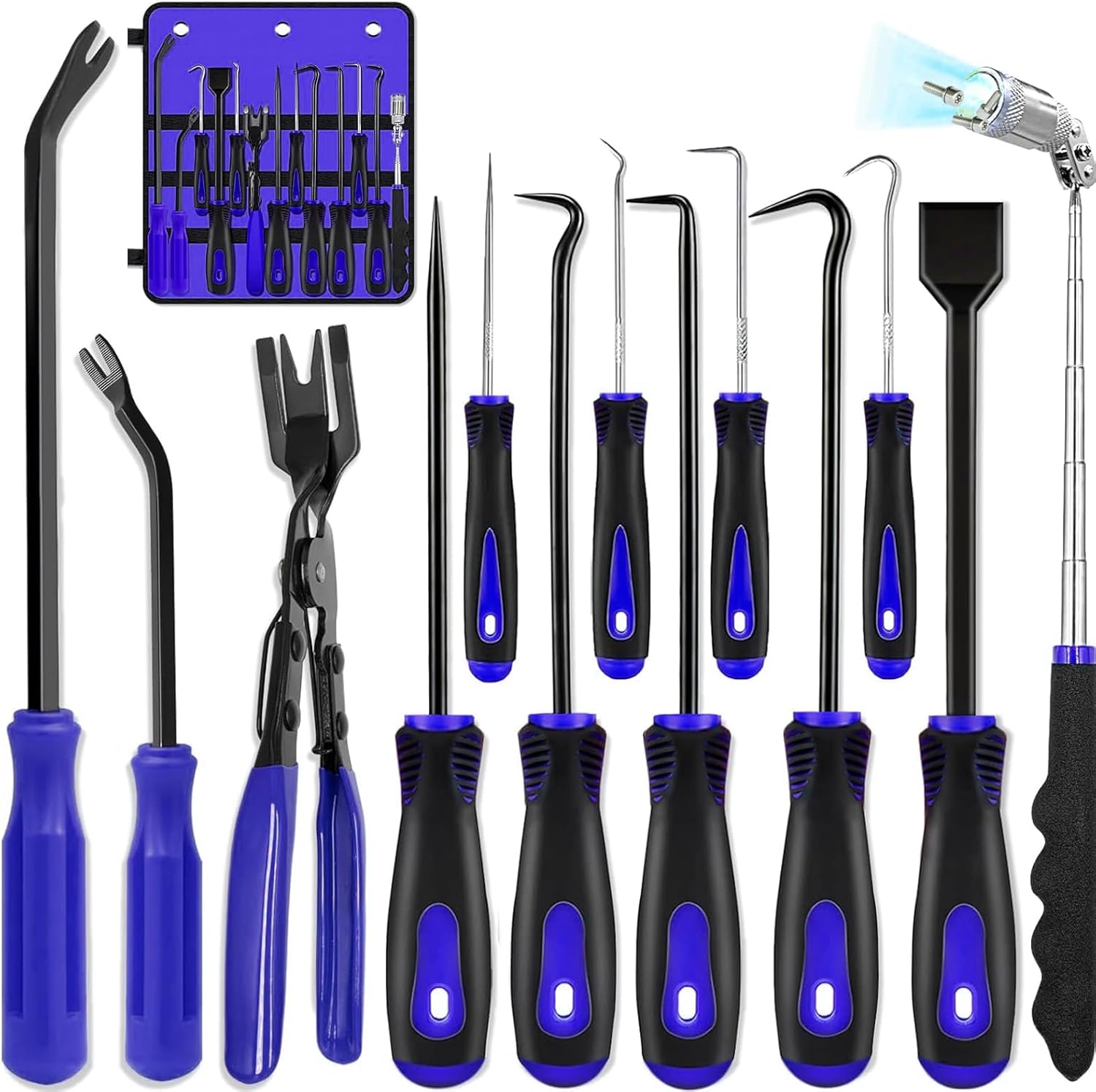 Набор из 13 прецизионных крючков и съемников с магнитным телескопическим инструментом для обслуживания автомобильной электроники