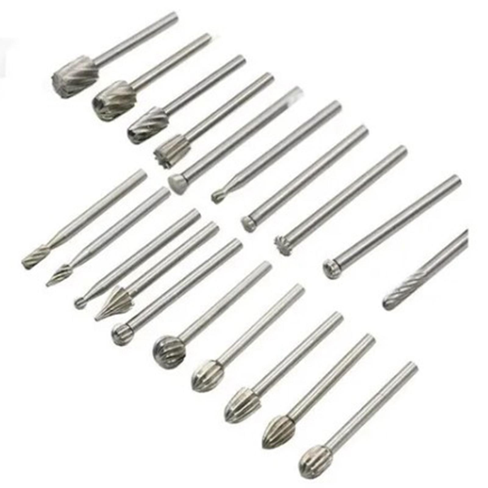 

20 шт. Деревообрабатывающий Малый Вращающийся Напильник 3 мм Быстрорежущая Сталь Острый Шлифовальный Бит для Гравировки