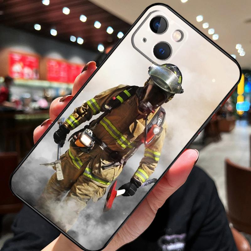 

Firefighter Heroes Fireman For Apple iPhone 11 14 12 Pro Max 7 8 Plus X XS XR SE 2020 13 Pro Max Phone Back Cover Coque iPhone 13Pro MAX
