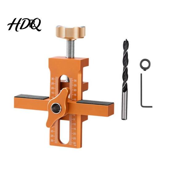 Stainless Steel Cabinet Door Holder Bit Set Portable Installation with Drill Adjustable Assembly Positioner Woodworking Reliable Mounting