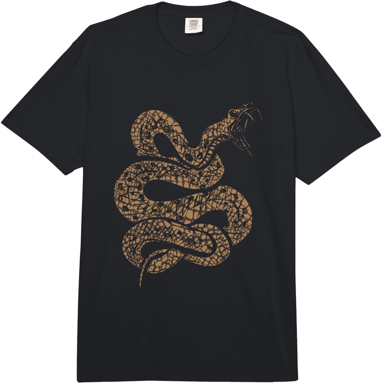 King Cobra Hissing Distressed Snake Lover Gift Comfort Colors Adult Heavyweight  Unisex T-Shirt S