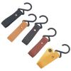 1/5Pcs Outdoor Camping Hooks Leather Hanging Hooks S-Shaped Rack Portable Camping Hangers Home Kitchen Storage Supplies