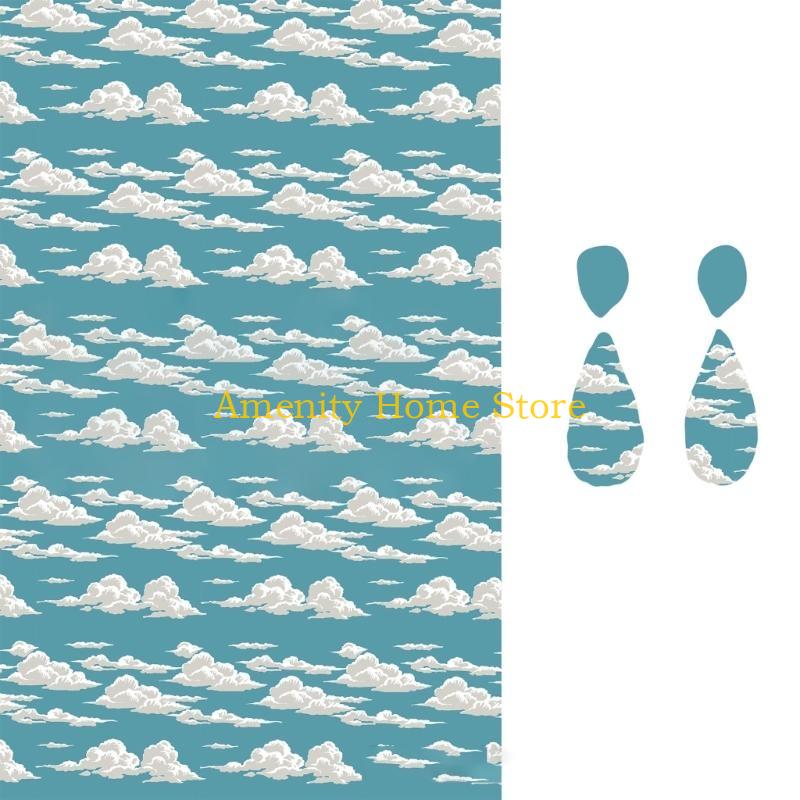 F26C Paint Series Transfer Paper Watercolor Transfer Paper Clay Transfer Sheets Clay Tool for Earrings Jewelry Making