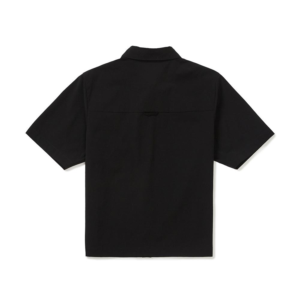 [Snowpeak] Air Dot Women's Pocket Short Sleeve Shirt Black (S25MWTSH35)