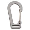New Style No. 5 Aluminum Alloy Flat Edge Carabiner with Steel Wire Buckle for Outdoor Luggage