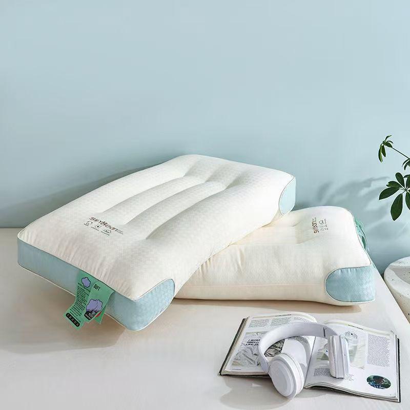 Memory Foam Alternative Pillow Neck Support Sleep Aid Adult Student Dorm Bedding Set With Cover