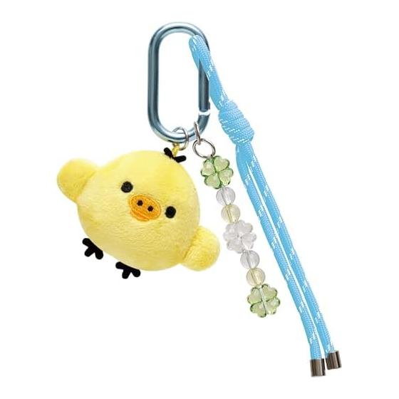 MV63501 Rilakkuma Chiroikoguma no Kumakyun Days Jara Jara Hanging Stuffed Toy Kiiroitori