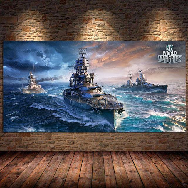 

Морской бой, морской мир, холст, картины, постеры и принты, настенные картины, Cuadros, современная комната, спальня, украшение без рамки 20*40cm No Frame