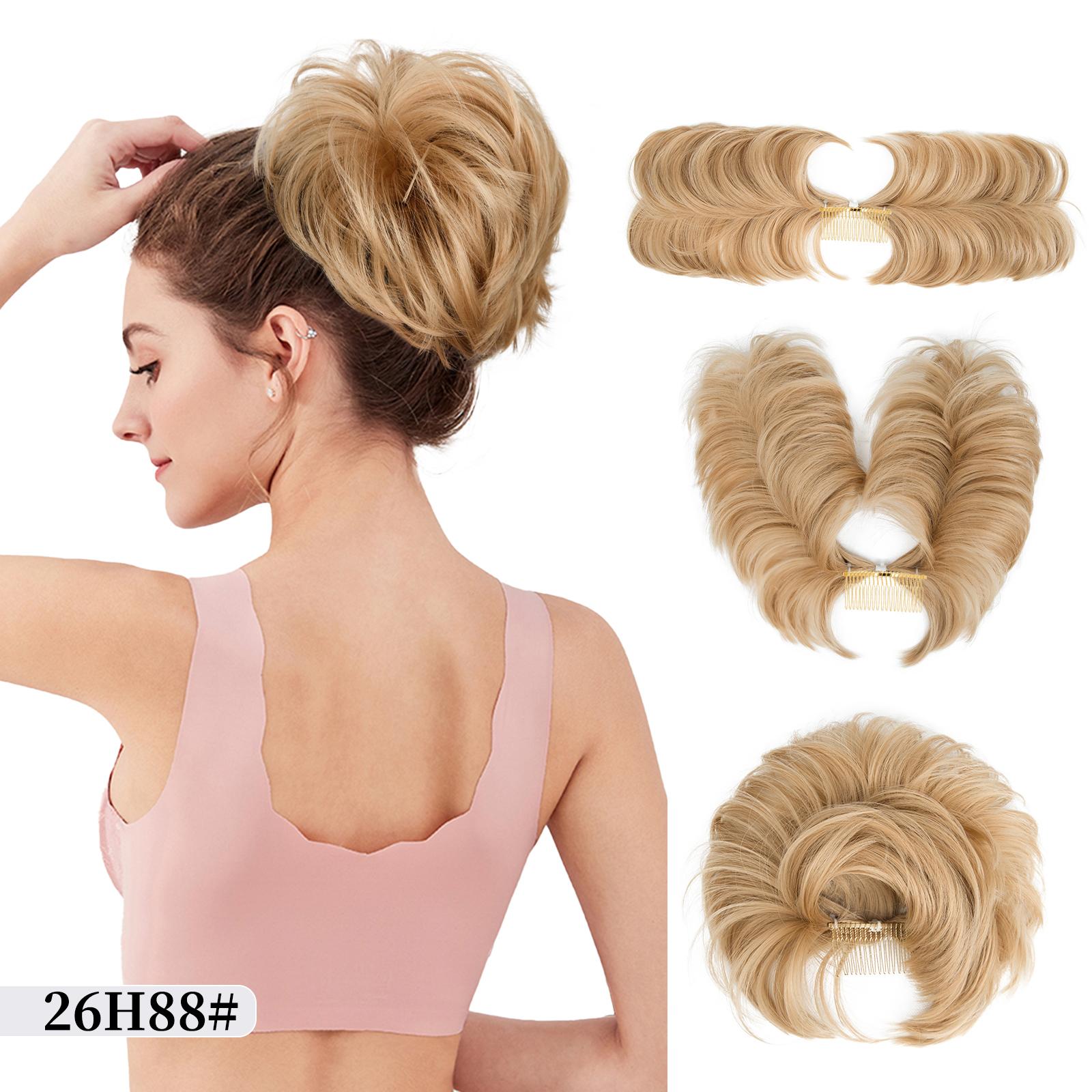 

Синтетические грязные прямые волосы, наращивание пучка, регулируемые гребни для волос, зажим для коротких волос, резинка для волос, шиньон, шиньоны с хвостиком