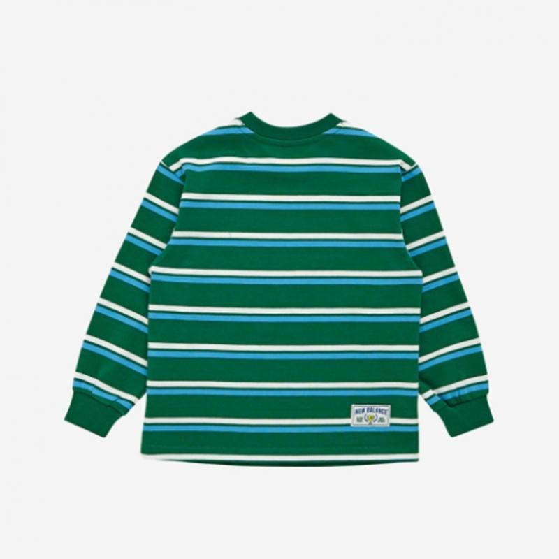 New Balance Kids Multi Stripe Long Sleeve Tee B1 Nk9bf1405u 40 80