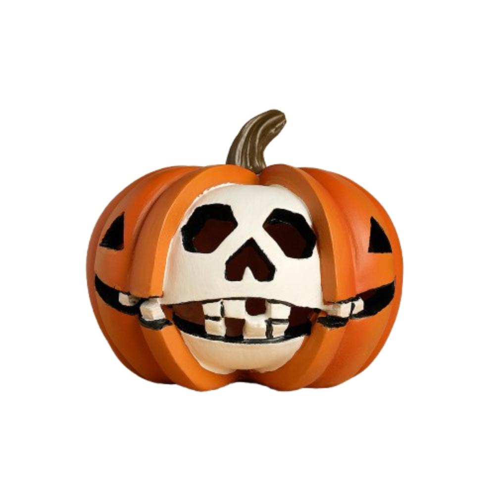 Realistic Halloween Pumpkin Figurine Resin Mini Halloween Ornaments  Thanksgiving