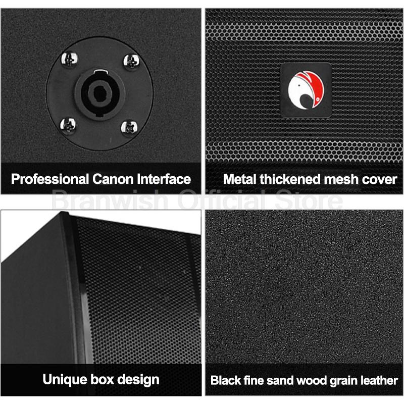 10 Inch 220W High Power Portable Speaker 4-8 ohm 2-Way Passive Speaker Surround Bluetooth Sound Box Hifi For Home Theater Karaok