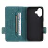 For iPhone 17 Case Leather Wallet Flip Phone Cover with Hardware Decor