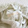 2026 New Women's Spring and Autumn Pajama Set 100% Cotton Crepe, Rural Style Lace, Long Sleeve Home Clothes Sleepwear