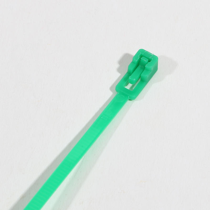 100 Pieces/Pack 4x200mm Cable Tie Can Be Released Fixed Bound Disassembled Slip Fastening Loops Nylon Tie