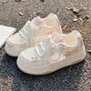 Pink platform bread shoes women's shoes niche star board shoes women's 2025 summer versatile breathable mesh shoes casual shoes