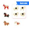 4Pcs Fashion Horse Year Brooch Unique Decoration Compact Design Safety Badge Pin For Coats Bags Hats Scarves