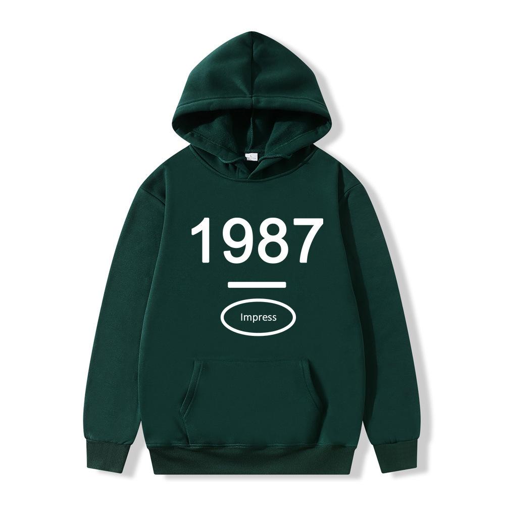 American retro hooded sweater for men and women ins trendy loose hoodie for one piece