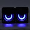 Desktop Speaker USB Powered Heavy Subwoofer Desktop   LED Speaker for PalyStation4 Home Computer Laptop