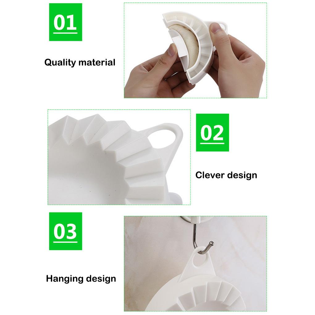 3 Pieces PP Dumpling Maker Replacement Hanging Smooth Household Kitchen Restaurant Cooking Mold Tool Accessories