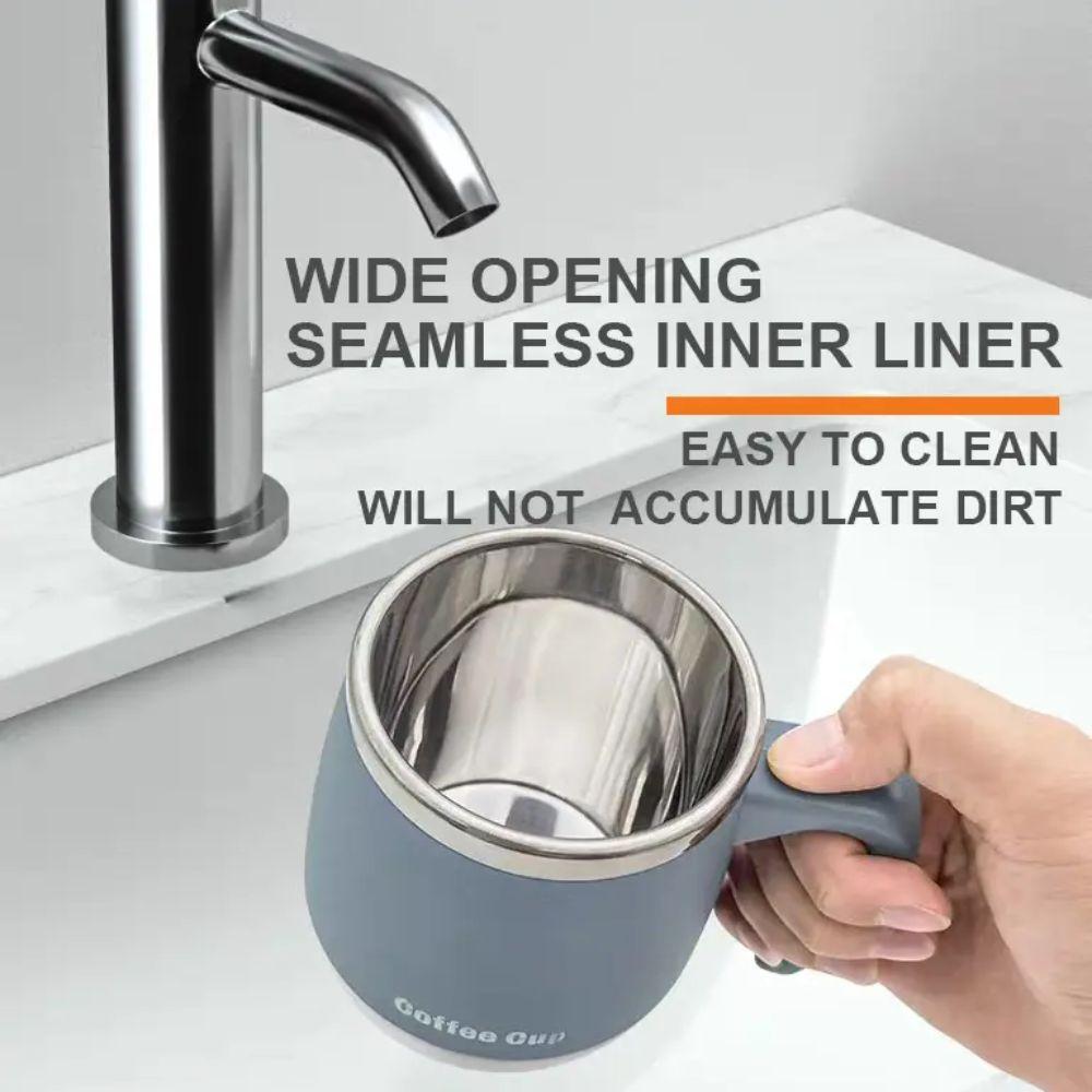 500ML Coffee Cup with Lid Water Cup Portable Thermal Cup  Heat Insulation