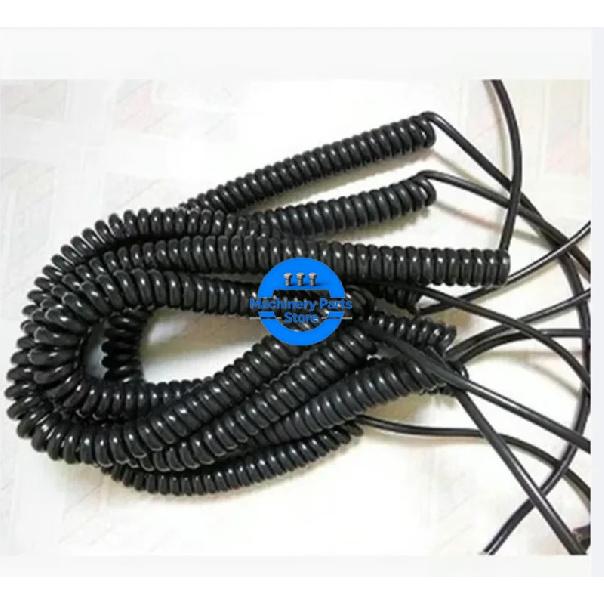 New Wholesale 12 15 16 17 18 19 21  Cores Spring Spiral Cable Coiled Cable for CNC Handheld Encoder Manual Pulse Generator MPG