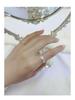 Three Lives Pure Silver Minimalist Couple Rings: Women's Pinky Ring and Men's Index Ring