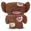 45cm Serie Fugg Bigg 2 Grande Mostro Peluche Denti Divertenti Bambola Cuscino Carino e Inquietante Bradipo / Mummia / Orso Giocattolo Regalo