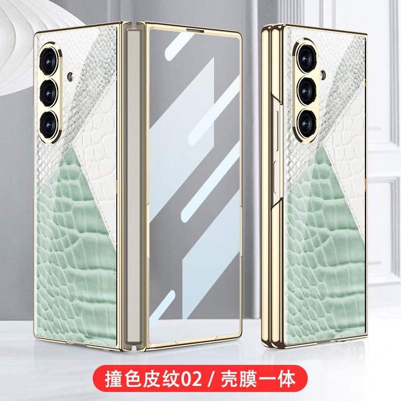 Galaxy Z Fold8 Ultra Schutzhülle Mit Galvanisiertem Glasrücken Künstlerisches Druckdesign Hartschalenabdeckung