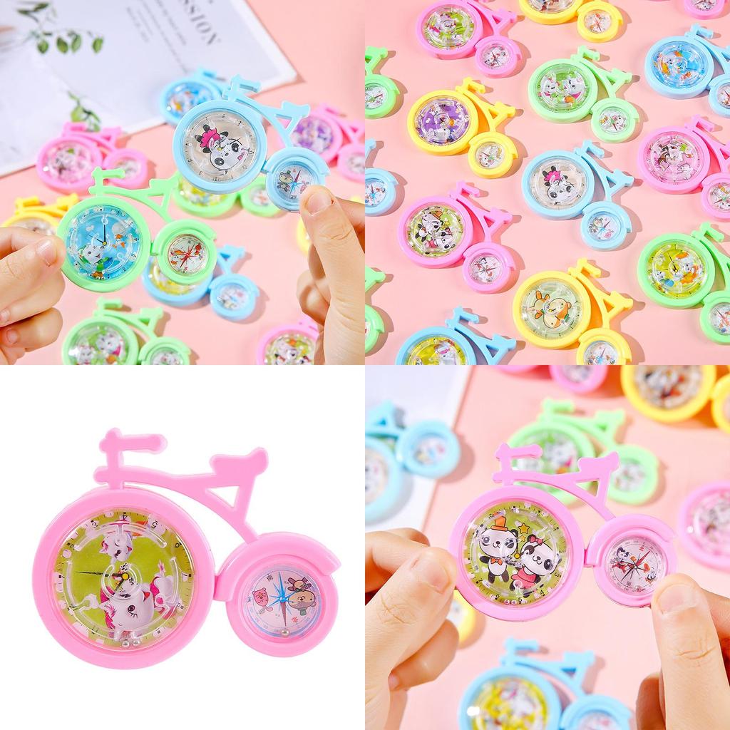 Lehrreicher Cartoon-Anime Fahrrad-Labyrinth-Spielzeug mit Kunststoffbau für Kleinkindgeschenk