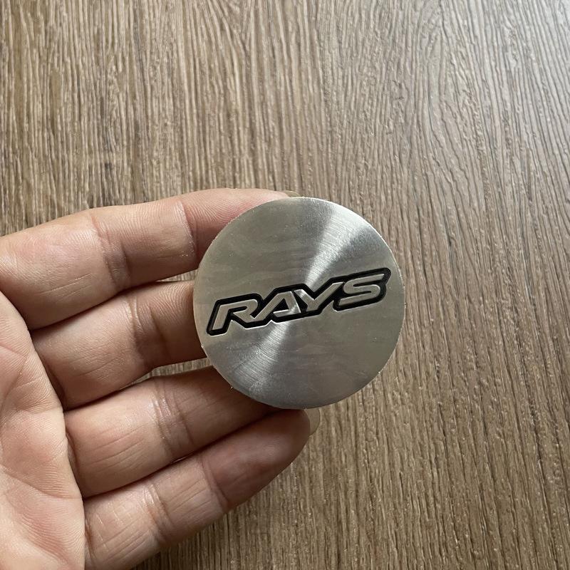 

4pcs 45/50/56/60/65mm Modified wheel center hubcap logo Emblem Badge sticker for RAYS Racing hub cap stickers 45mm(4 stickers) серебряный