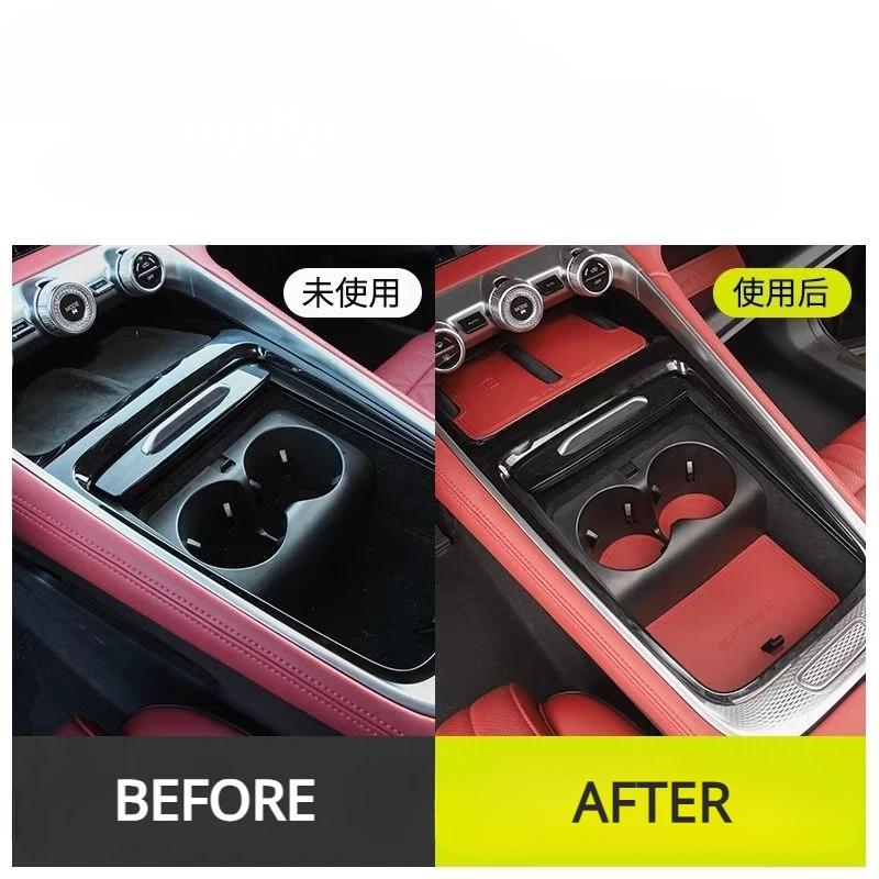 For Chery EXEED RX 2025 Car Door Slot Cushion Water Cup Storage Box Anti Slip Pad Central Control Storage Slot Auto Accessories