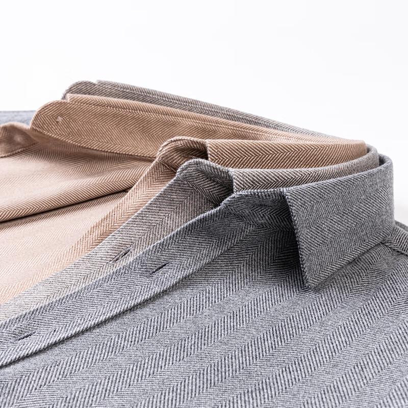 FIRS Men's Thick Far Infrared Long Sleeve Business Casual Shirt
